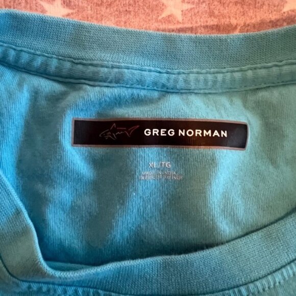Greg Norman short sleeve pocket tshirt - size XL - turquoise - Picture 6 of 6